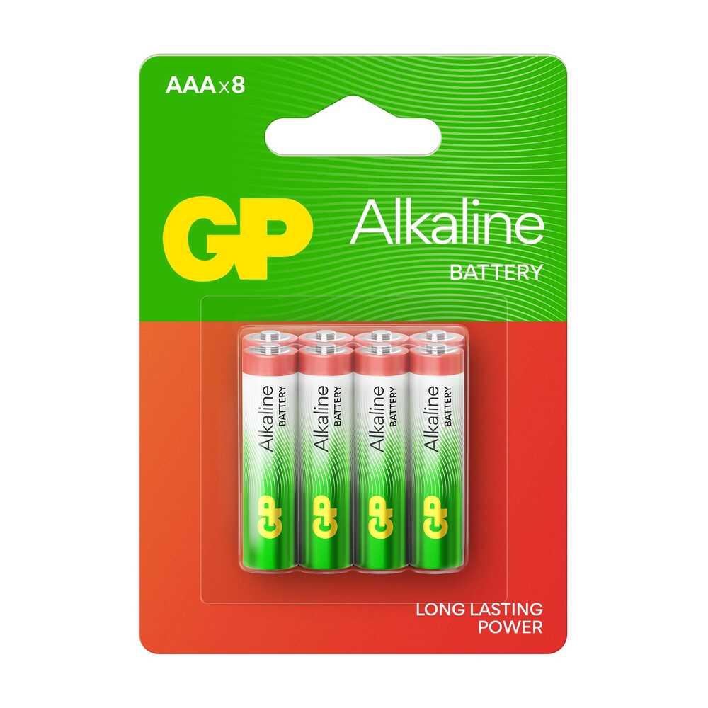 GP Batterien Long Lasting Power Alkaline Mignon AAA 1,5 V, 20 St. (GPALK24A824C20)