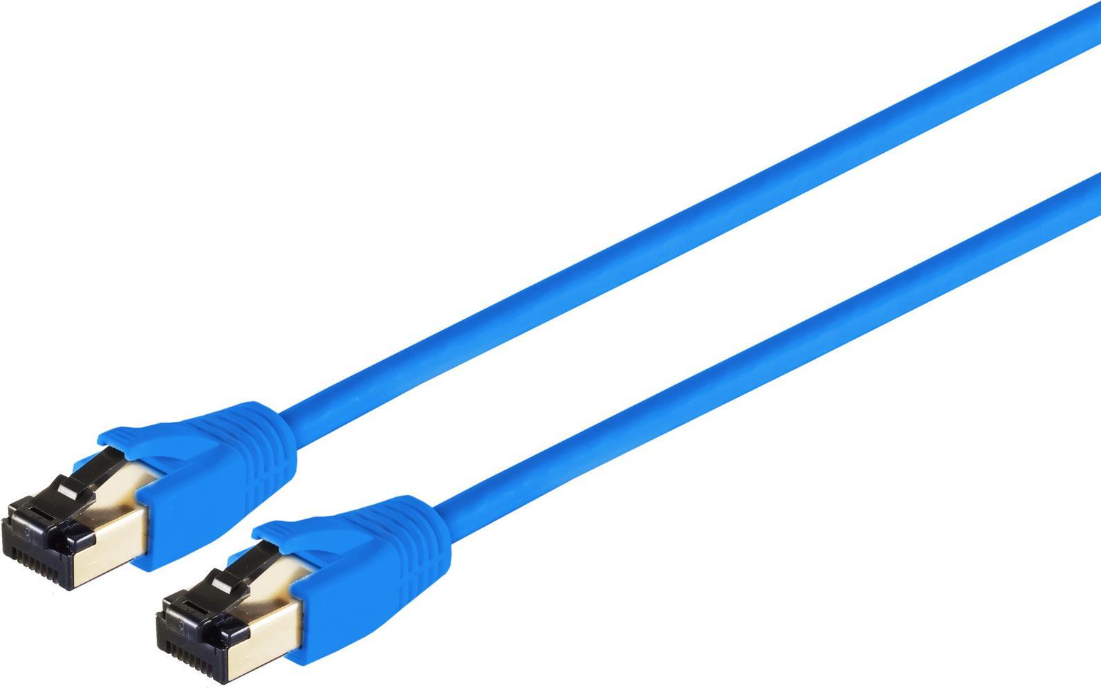 S-Conn 08-41021 Netzwerkkabel Blau 1 m Cat8.1 F/FTP (FFTP) (08-41021)