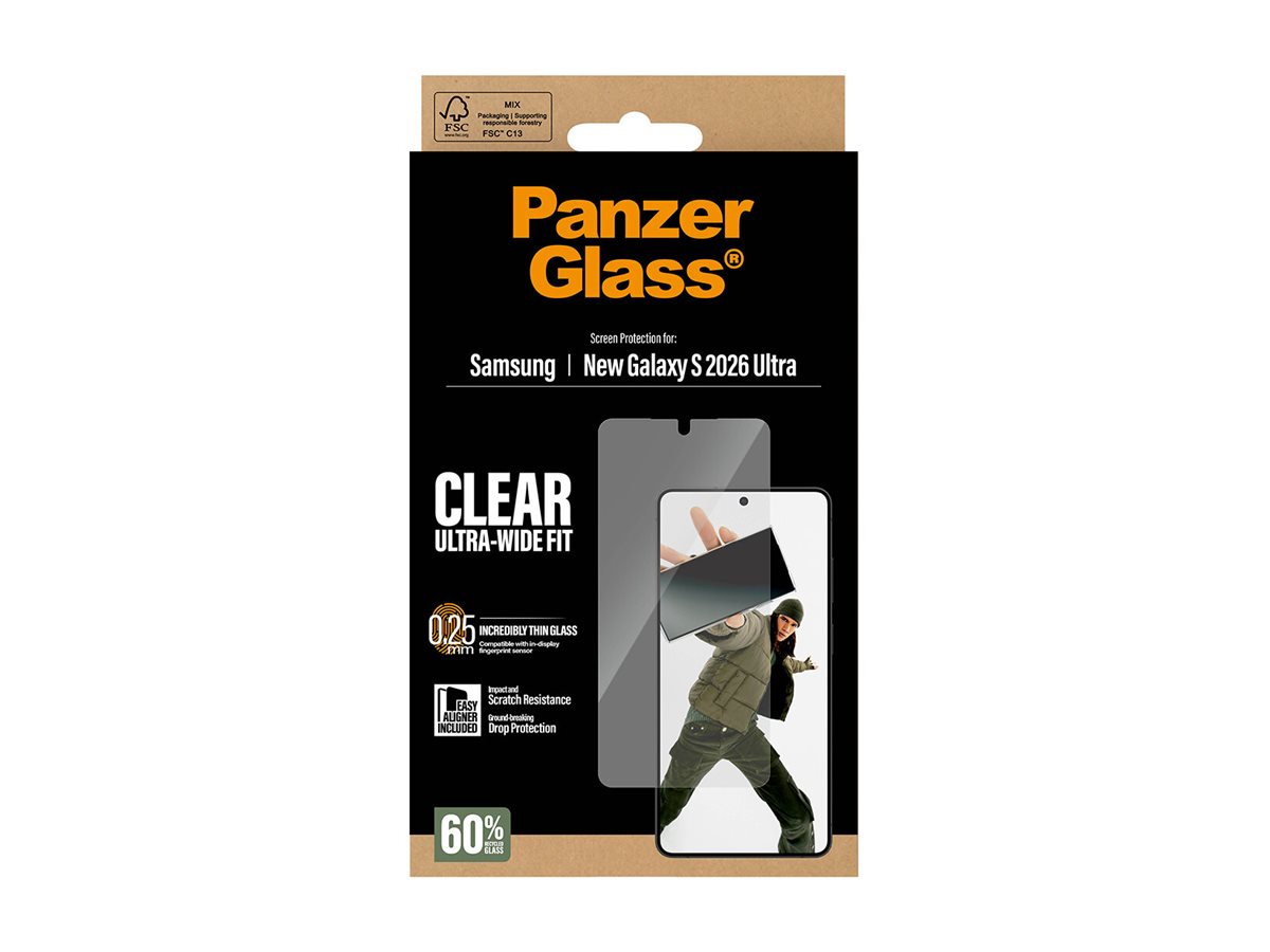 PanzerGlass Displayschutzglas Ultra-Wide Fit EasyAligner für Samsung Galaxy S26 Ultra Transparent