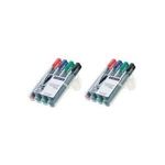 4 STAEDTLER Lumocolor Permanentmarker farbsortiert 2,0 mm (352 WP4)