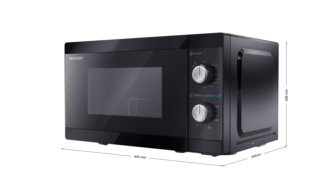 Sharp YC-MG01E-B Kombi-Mikrowelle 20 l 800 W Schwarz