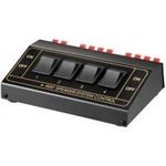 Wentronic Goobay Lautsprecher-Umschaltbox, Schwarz - zum Anschluss von bis zu 4 Lautsprecherpaaren (11934)