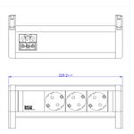 Bachmann Steckdosenleiste DESK 3xCEE 902.0292 (902.0292)