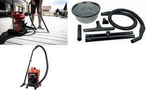 BRÜDER MANNESMANN Nass- & Trockensauger, 25 Liter Behälter 1.200 Watt, Saugleistung: 20 kPa, 2-teiliges Saugrohr, - 1 Stück (M12750)