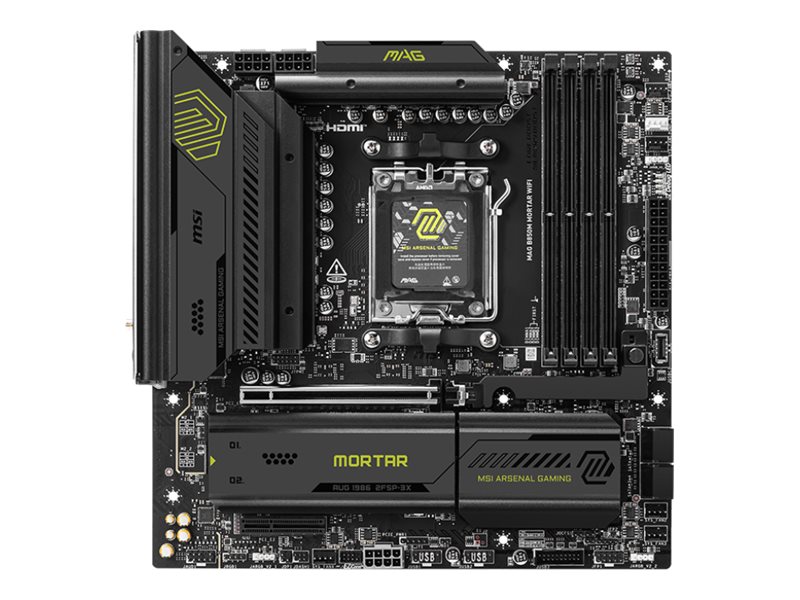 MSI MAG B850M MORTAR WIFI Mainboard AMD B850 Socket AM5 micro ATX Schwarz