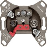 Axing SSD 5-10 SAT + TV + Radio Braun Steckdose (SSD 5-10)