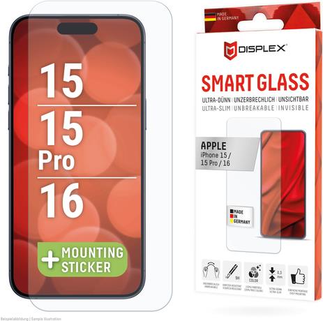 DISPLEX Smart Glass iPhone 15/15 Pro/16 (02010)