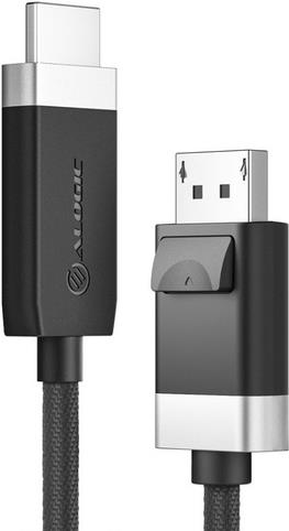 Image of ALOGIC FUDPHD2-SGR Videokabel-Adapter 2 m DisplayPort HDMI Schwarz - Grau (FUDPHD2-SGR)