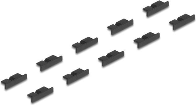 Delock Staubschutz für USB 3.0 Typ Micro-B Buchse ohne Griff 10 Stück schwarz (64243)