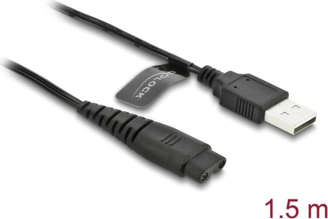 Delock USB Ladekabel 5 V fur Elektrorasierer kompatibel mit Hatteker RFC-588 RFC-598 (90987)