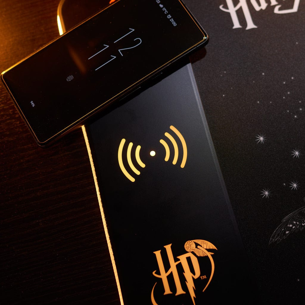Numskull Harry Potter Gaming-Mauspad mit Wireless Charge 80 x 30 cm Schwarz, Mehrfarbig, Rot