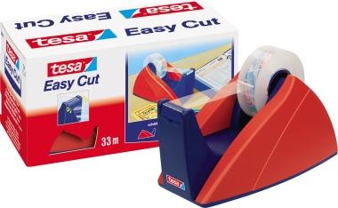 TESA Easy Cut Tischabroller bis 33m 19mm rot-blau, leer