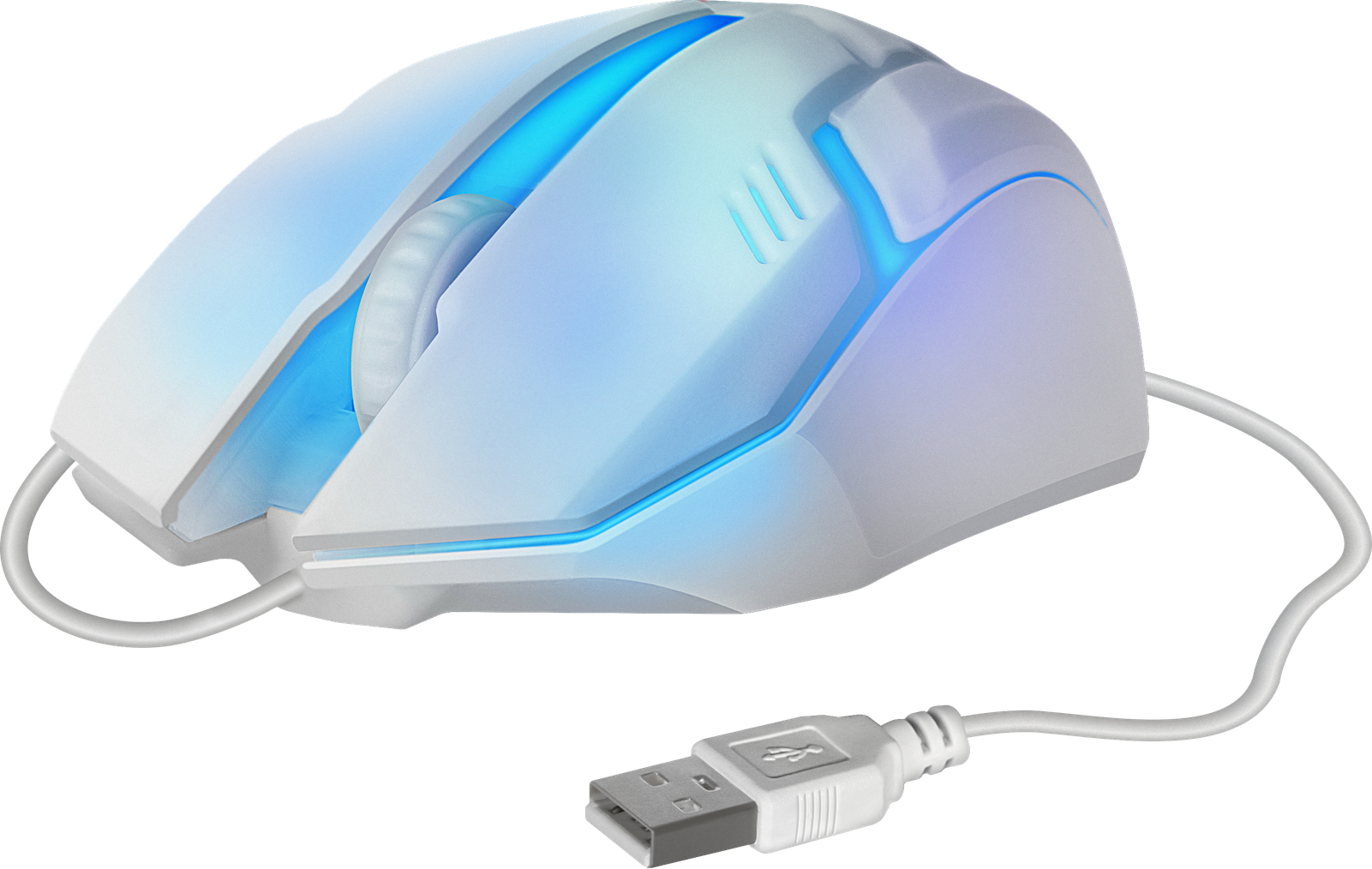 Defender Cyber MB-560L Kabelgebundene Maus Optisch 1200 DPI USB Weiß