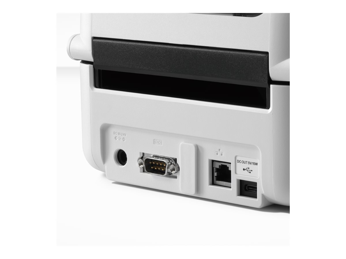 Brother TD-4425DN Etikettendrucker Thermodirekt 203 dpi 203 mm/s USB-C LAN Seriell Cutter Grau, Weiß
