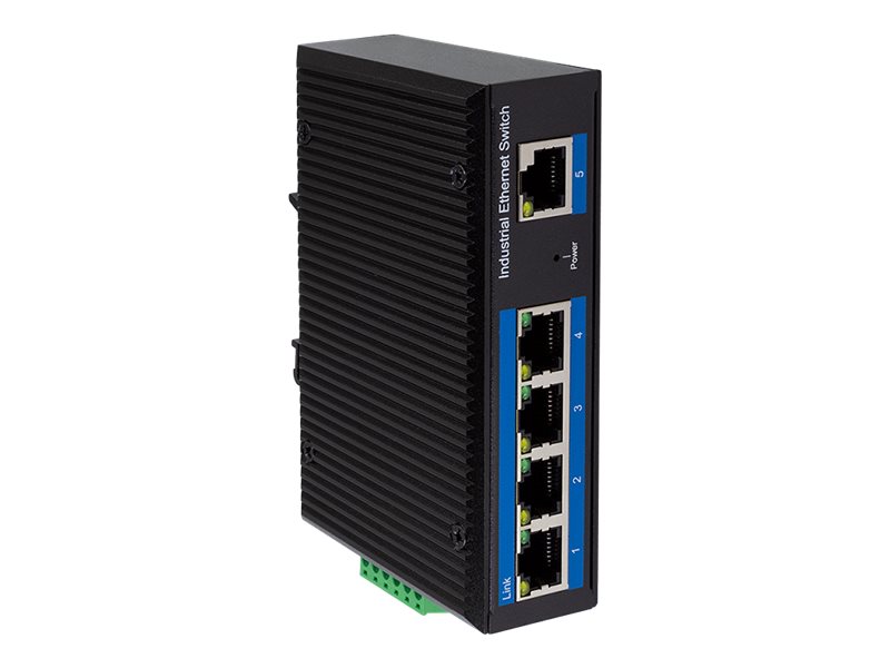 LogiLink NS202P Gigabit Ethernet PoE Switch 5 Ports Schwarz