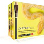 Ka Moni HDMI -> HDMI S/S 2,0m schwarz PYTHON,4K*2K, 24Kvergoldete Stecker/-Kupferkontakte, OFC, Nylongeflecht (GC-M0017)