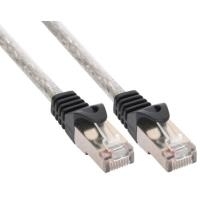 InLine® Patchkabel, SF/UTP, Cat.5e, transparent, 0,25m (72522T)