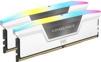 Image of DDR5 64GB PC 6000 CL40 CORSAIR KIT (2x32GB) VENGEANCE RGB W retail (CMH64GX5M2B6000C40W)