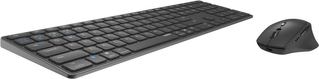 Hama 9800M Tastatur Maus enthalten QWERTY Deutsch Grau (00217389)