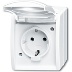 Busch Jaeger 2083-0-0831 Steckdose CEE 7/3 Weiß (2083-0-0831)
