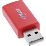 InLine USB-Datenblocker Adapter USB-A Stecker an Buchse 5 V 1.5 A (31653)