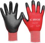 Cimco Skinny Touch grau/rot 141237 Nylon Arbeitshandschuh Größe (Handschuhe): 9, L EN 388 1 Paar (141237)