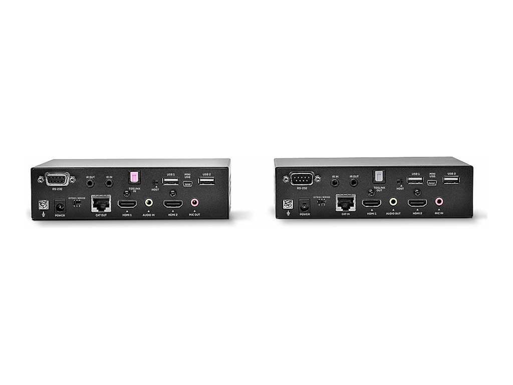 Lindy 39374 KVM-Extender Dual-Head HDMI USB IR RS232 HDBaseT Cat.6 100m Schwarz