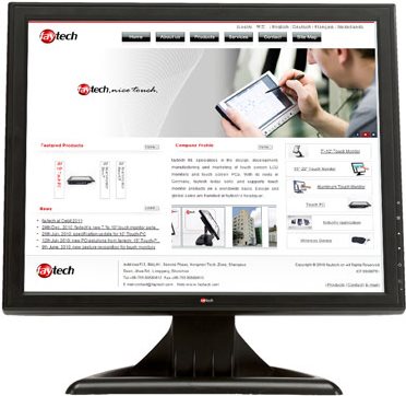 Faytech Touch-Monitor 38,1 cm (15") schwarz Erfahren Sie durch das Touch-Display eine neue Arbeitswelt. (FT15TMB)