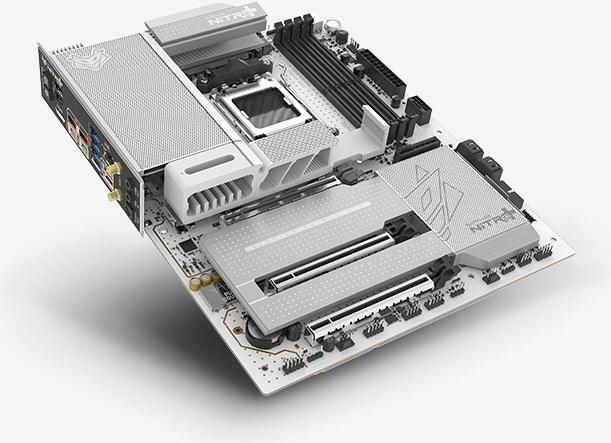 Sapphire NITRO+ X870EA PhantomLink Polar Edition Mainboard AM5 Mini-ITX DDR5 Schwarz/Weiß