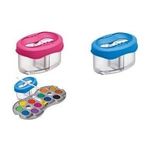 Pelikan Wasserbox für Deckfarbkasten Space+, blau ansteckbar, mit Pinselablage, kippsicher - 1 Stück (800310)