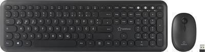 Renkforce RF-KMC-720 Kabellos Tastatur, Maus-Set Deutsch, QWERTZ Schwarz (RF-4746004)