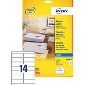 Avery - Adressetiketten - weiß - 63,5 x 33,9 mm 2400 Etikett(en) (100 Bogen x... - Avery - Adressetiketten - weiß - 63,5 x 33,9 mm 2400 Etikett(en) (100 Bogen x...