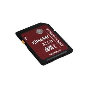 KINGSTON 32GB SDHC UHS-I Speed Class 3 Flash Card (SDA3/32GB)