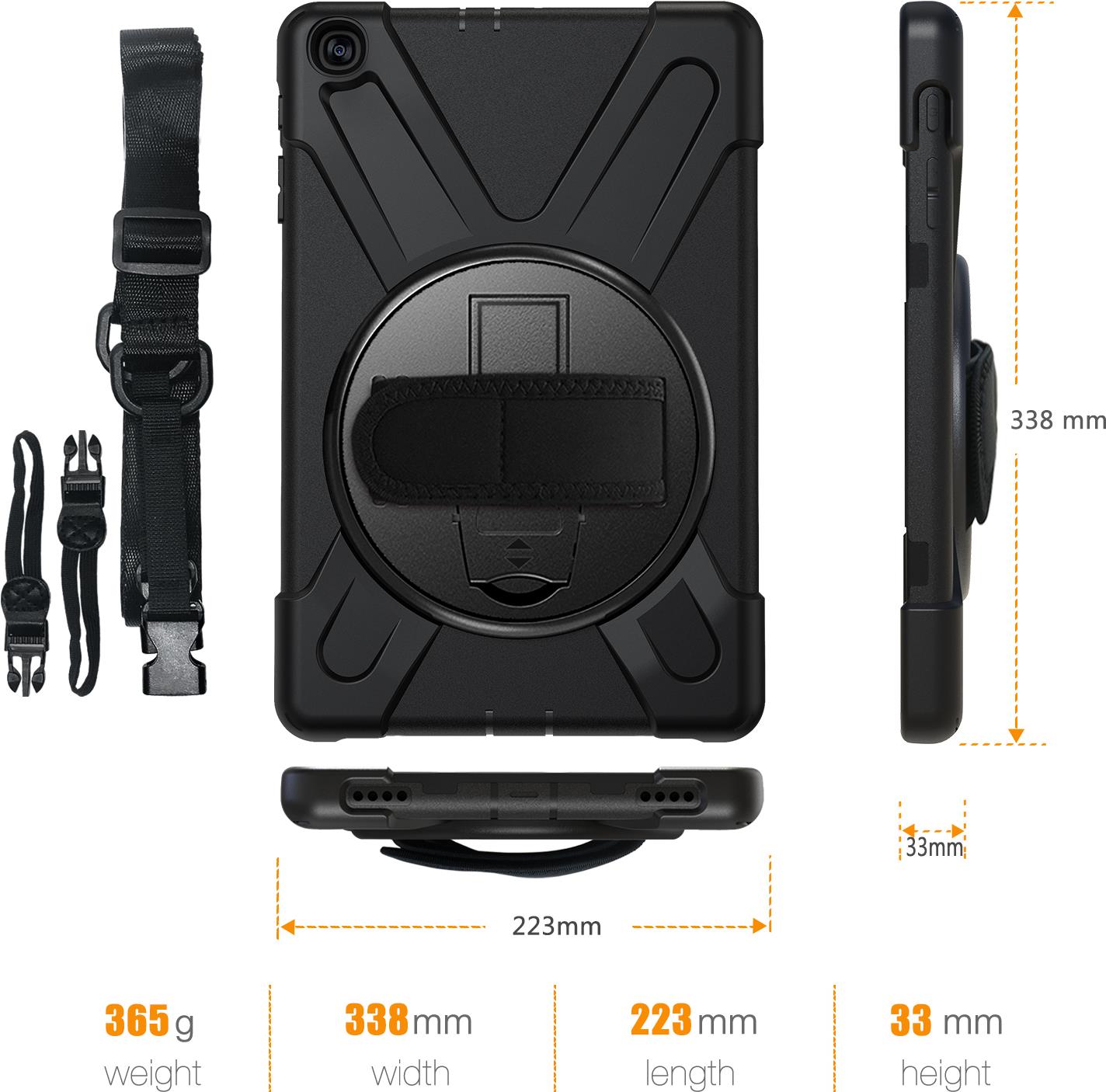 eSTUFF Defender Case für Samsung Galaxy Tab A (2019) 10,1" Schwarz