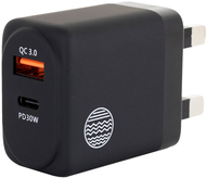 OUR PURE PLANET WALL CHARGER 1 USB + 1 USBC UK PORT 30W (OPP152)