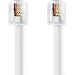 Nedis TCGL90200WT20 Telecomkabel RJ11 Male R (TCGL90200WT20)