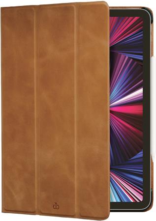 dbramante1928 Risskov iPad Pro 12.9" 2021 Folio Hülle Vollnarbenleder Beige