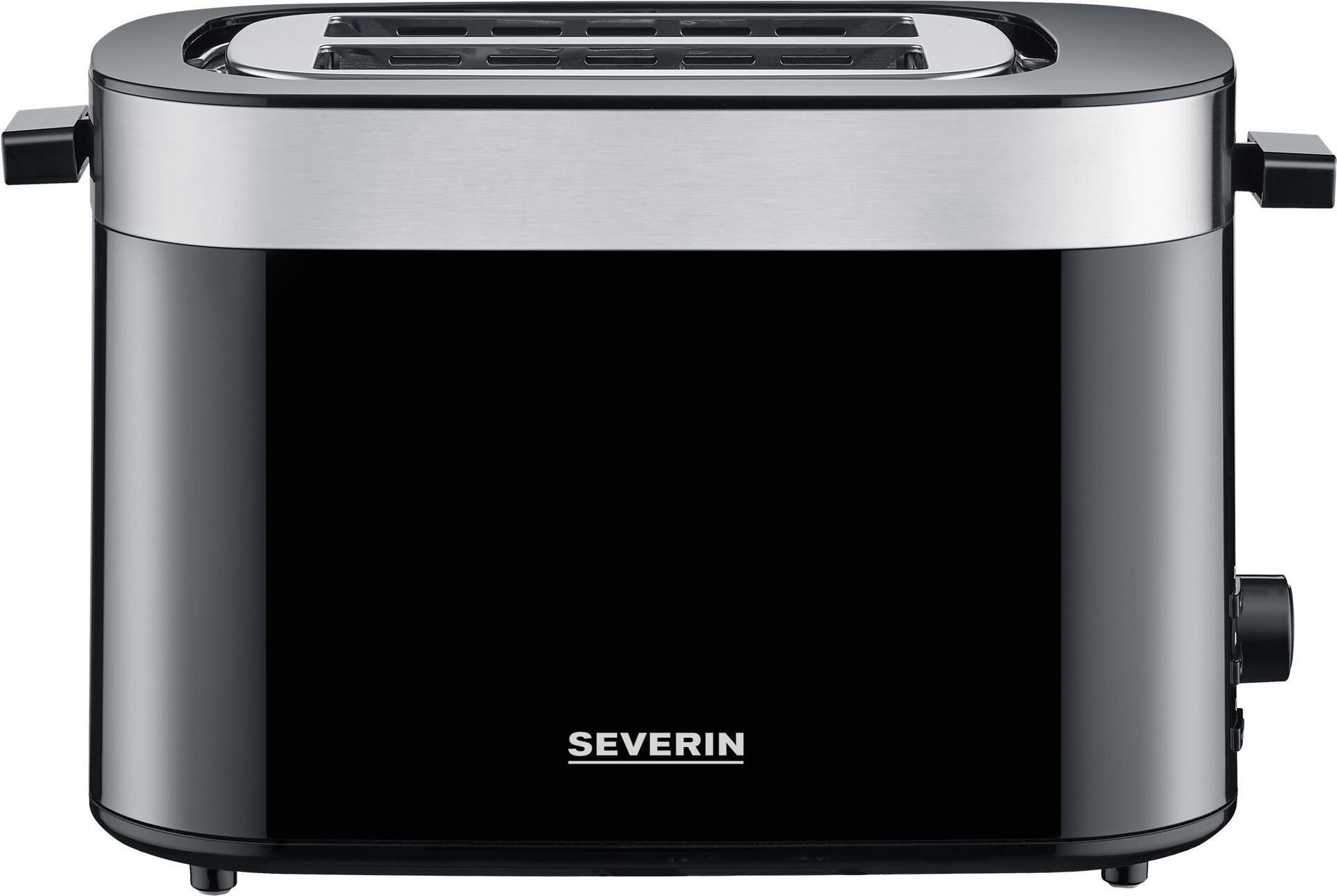 Severin AT9264 Toaster Schwarz / Edelstahl-gebürstet AT9264