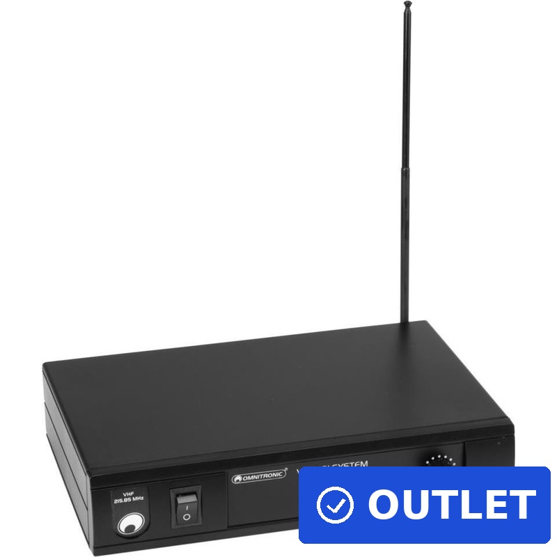 Omnitronic VHF-101 Funkmikrofon-System 207,55 MHz – PLL-Technik & 30 m Reichweite (13073024) (geöffnet)