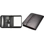 Alassio Reißverschlussmappe VERNAZZA, A4, schwarz Lederimitat, Einschubfach in A4, Reißverschlussfach, - 1 Stück (30142)