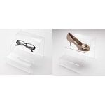 deflecto Podest, transparent, 3-stufig, 175 x 150 x 190 mm kristallklare, hochwertige Displaybrücke mit polierten - 1 Stück (TBL0131)