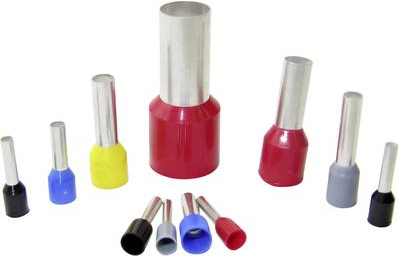 WKK Ce 002506T Aderendhülse 1 x 0.25 mm² x 6 mm Teilisoliert Gelb 500 St. (Ce 002506T)