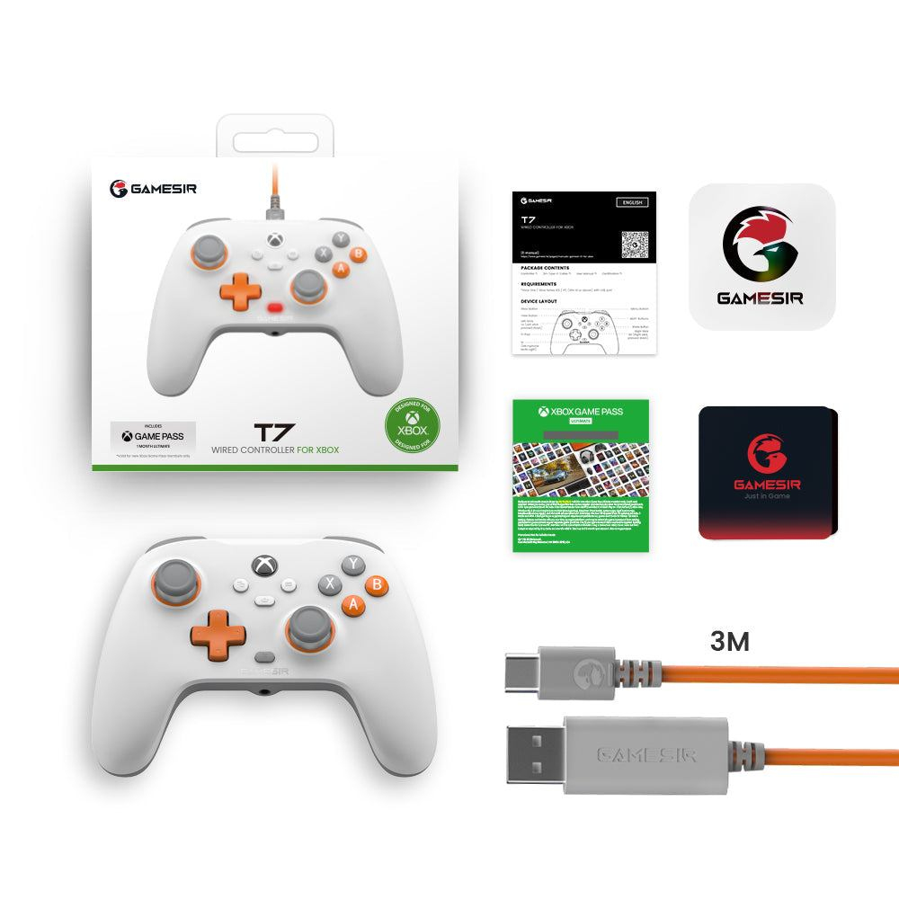 GameSir T7 Kabelgebundener Gamepad für Xbox Creamsicle white