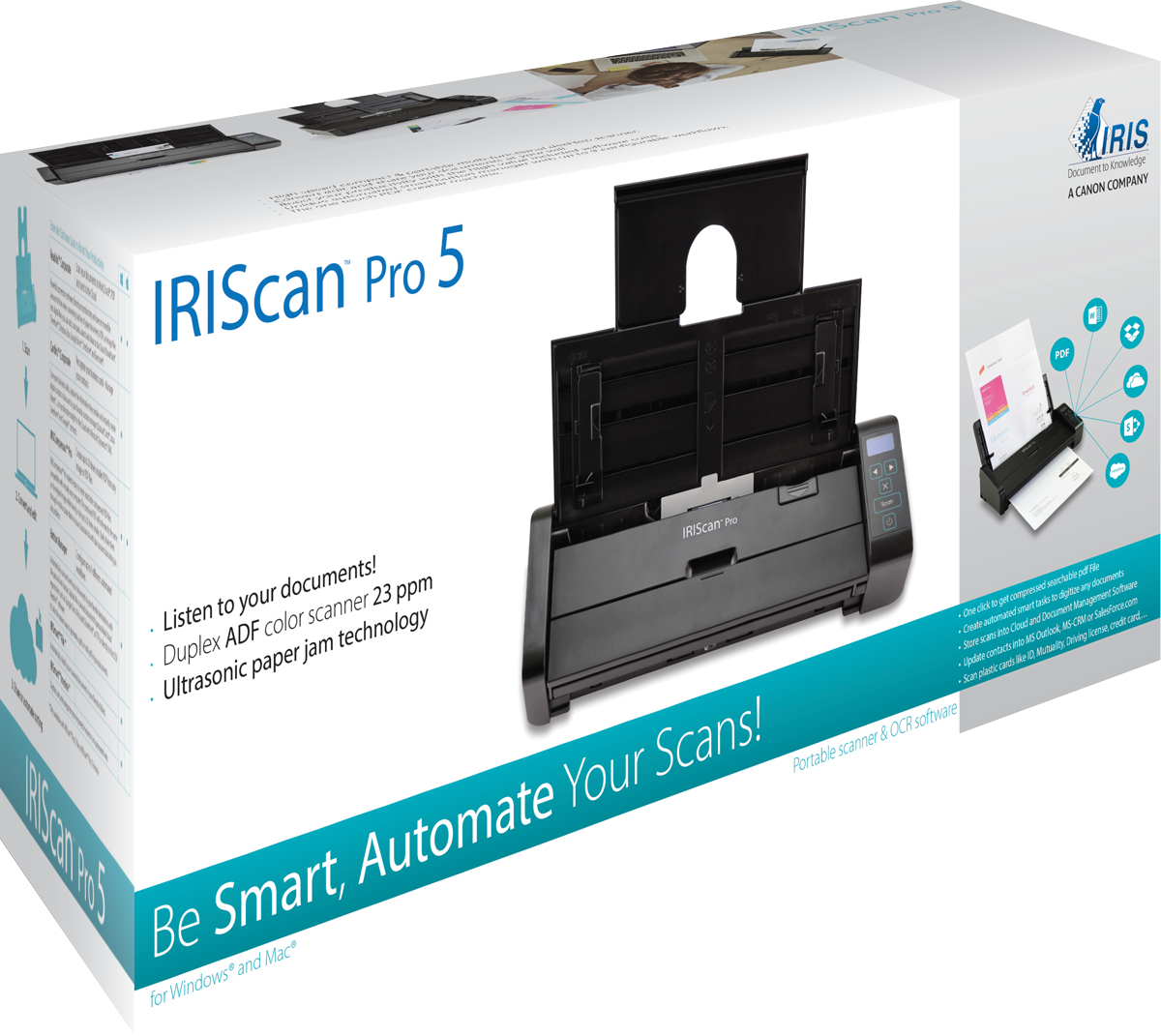 I.R.I.S. IRISCan Pro 5 Dokumentenscanner 600 dpi USB 2.0 Duplex Schwarz