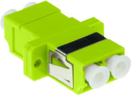 ACT Fiber optic LC-LC duplex adapter multimode OM5. Connectors: LC/LC Adapter lc duplex om5 fl lime (EA1016)