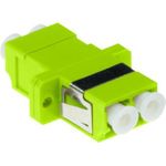 ACT Fiber optic LC-LC duplex adapter multimode OM5. Connectors: LC/LC Adapter lc duplex om5 fl lime (EA1016)