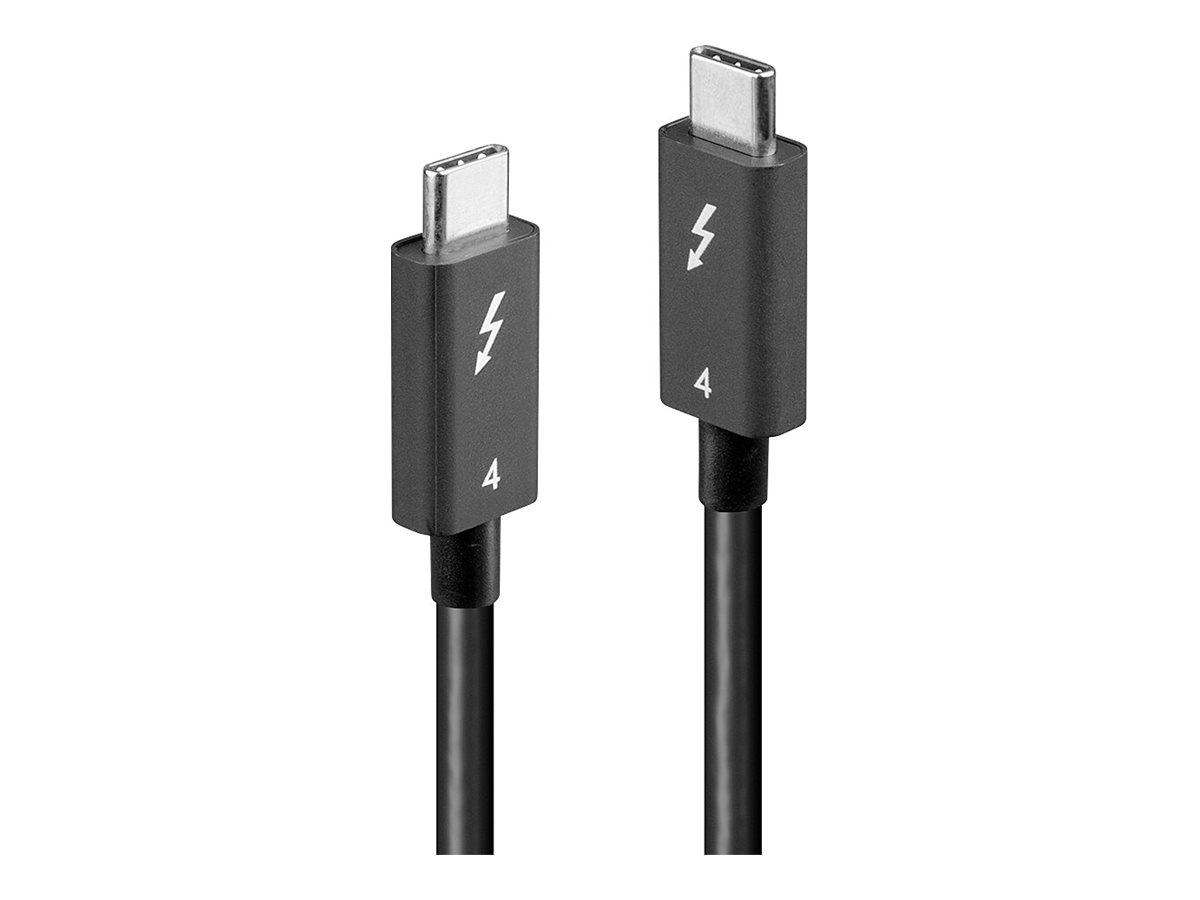 Lindy Thunderbolt 4 Kabel USB-C zu USB-C 1 m 40 Gbit/s passiv Schwarz