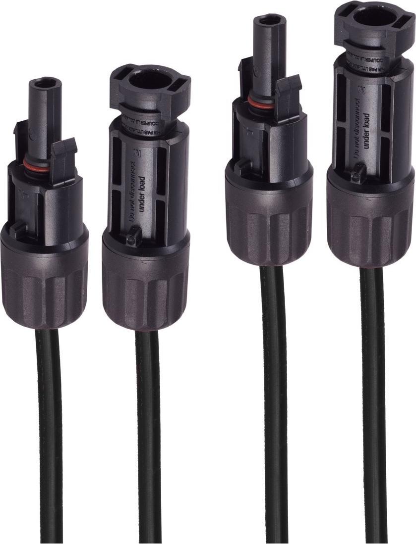 shiverpeaks ®-PV4 Verlängerung, 4mm², 2er Set schwarz/schwarz, 15m (BS02-32085)