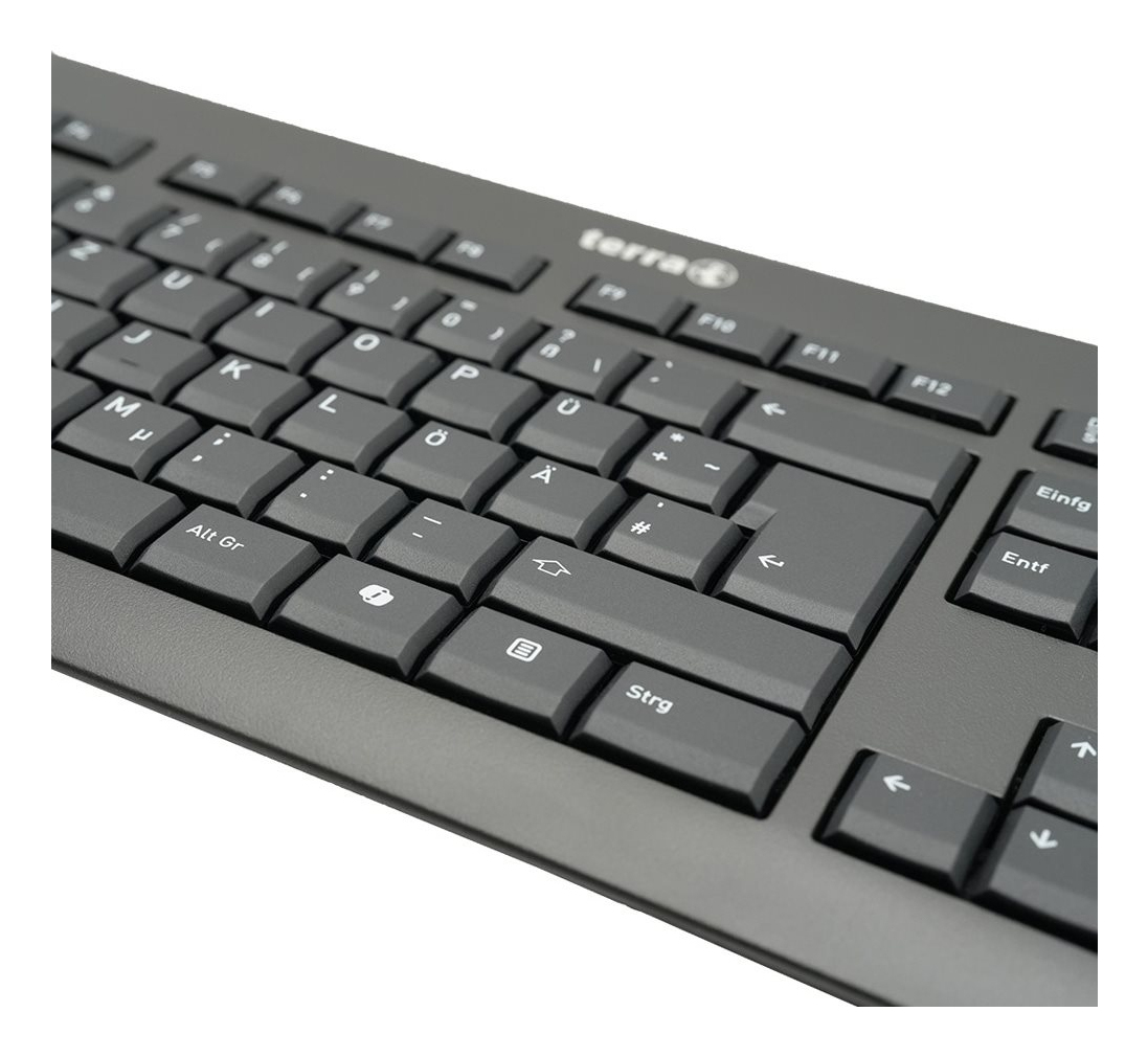TERRA 1500 QWERTZ Tastatur 105 Tasten USB 1,8 m Schwarz