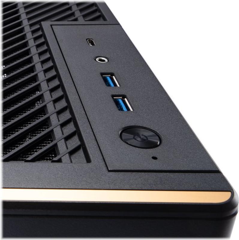 InWin A3 Mini-Tower Tempered Glass - schwarz (IW-CS-A3BLK-1AM120S)
